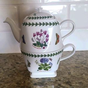 PORTMIERION GARDEN BOTANICA TEA HOLDER AND MUG